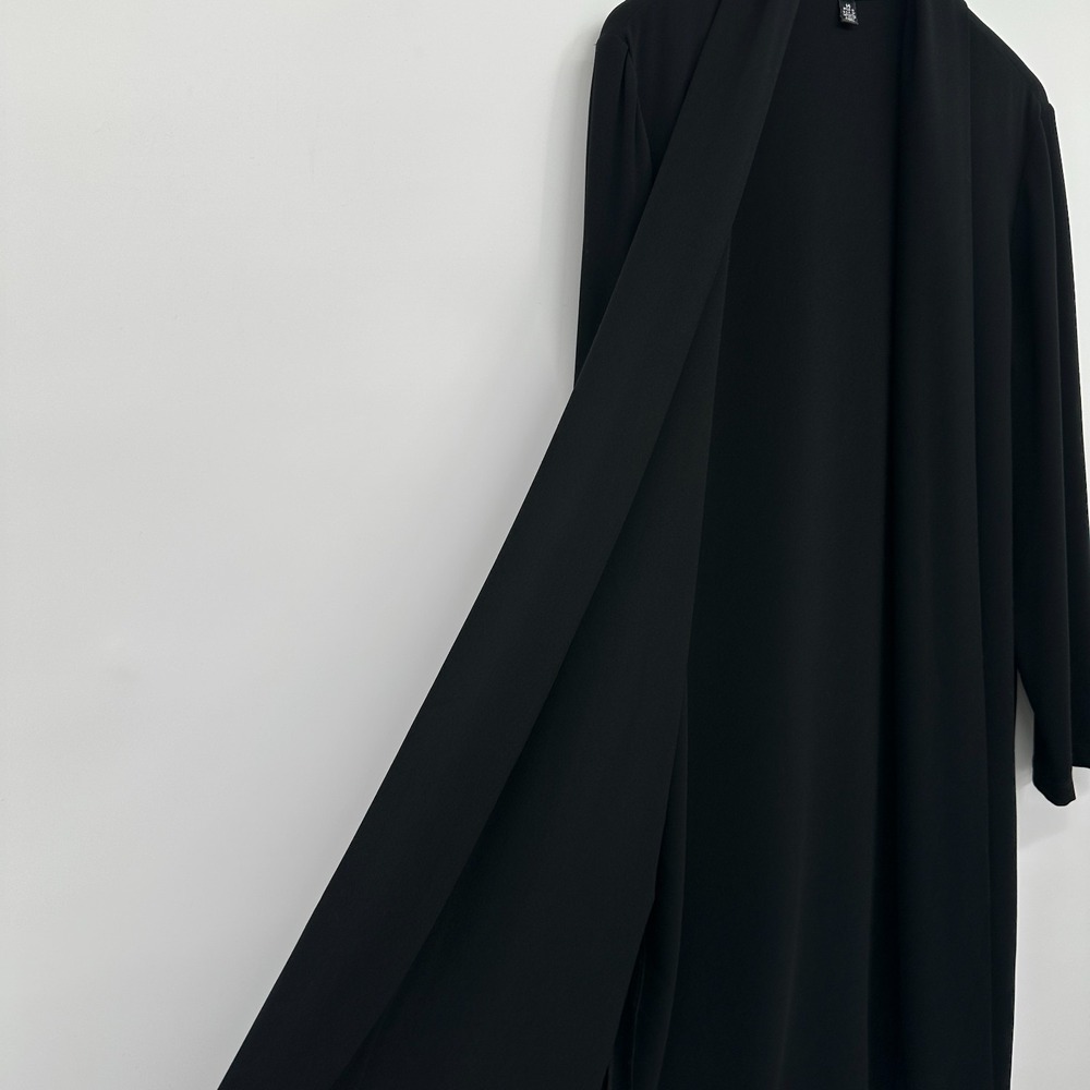 Vintage Linda Allard Ellen Tracy Jacket Duster Size 14‎ Stretch Quiet Luxury USA - Picture 6 of 12